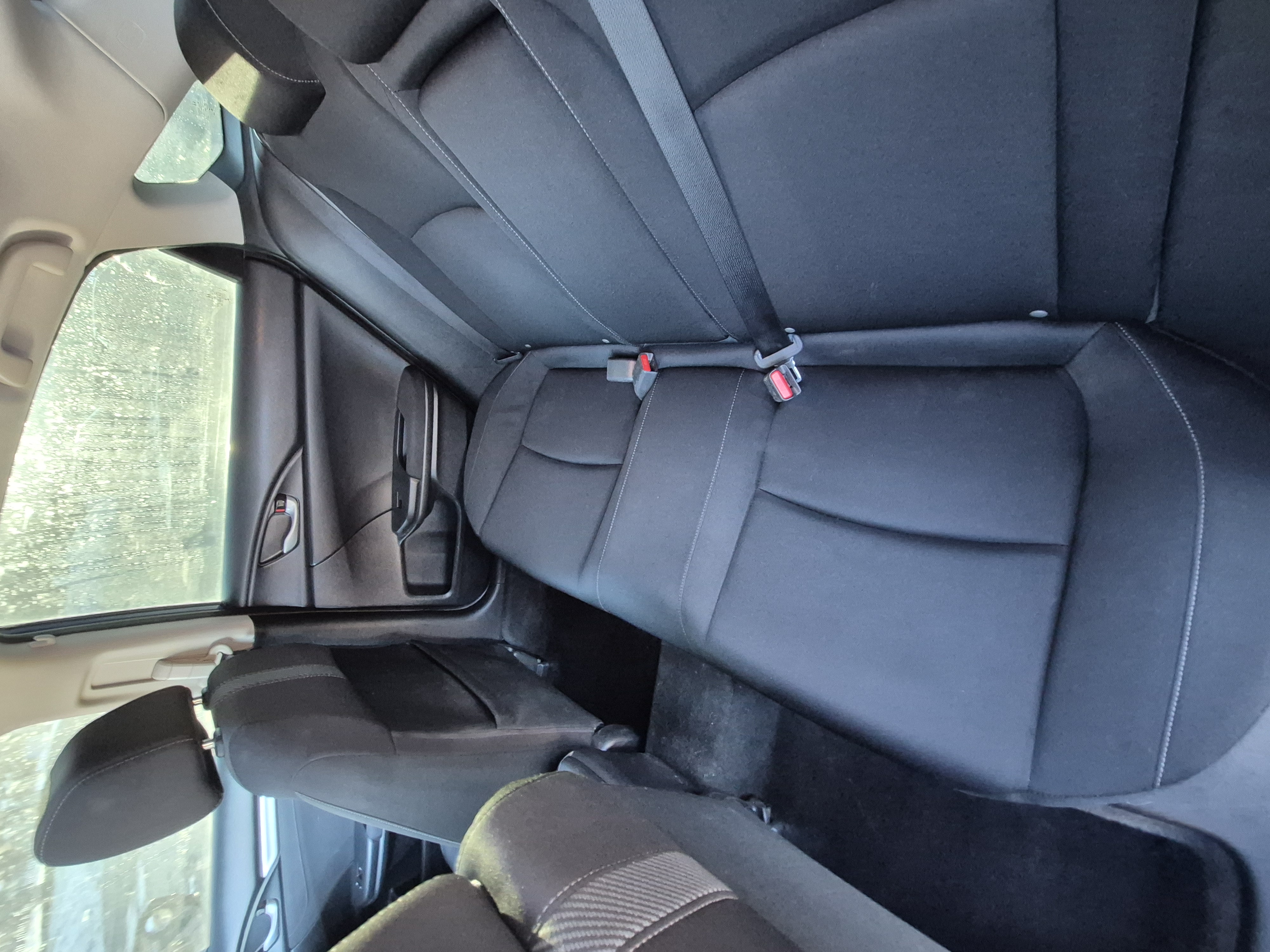 Car interior deep cleaning before after