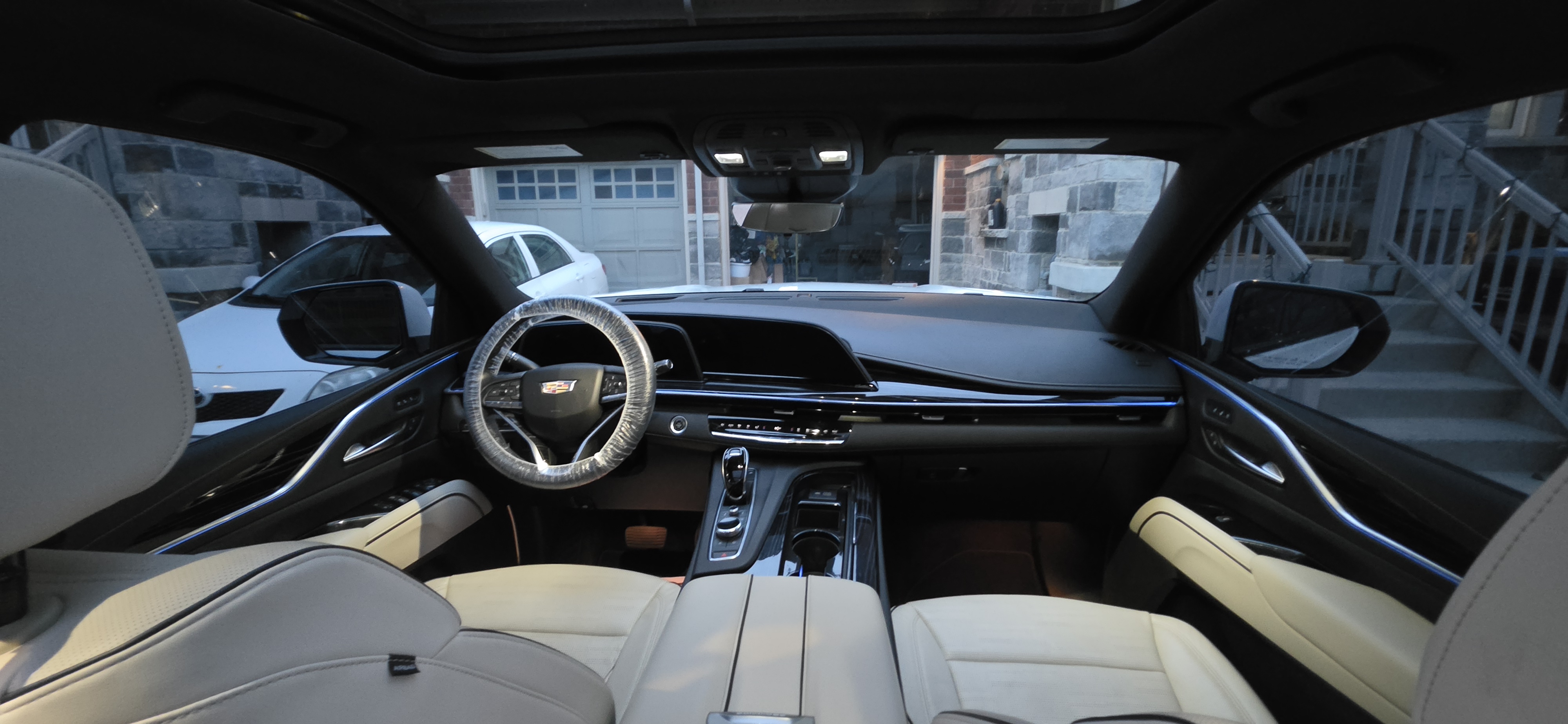 Car interior deep cleaning before after